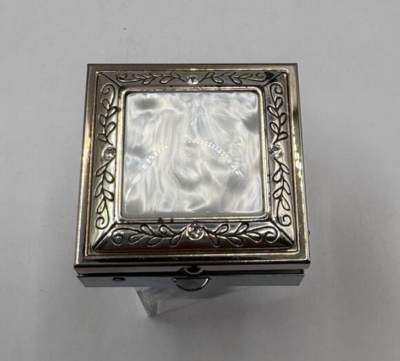 Brighton Accessories - Brighton Mother of Pearl Crystal Mirrored Pill Trinket Jewelry Box